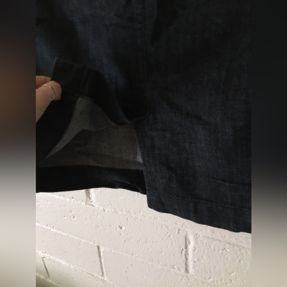 Dark Indigo Denim Pencil Skirt - Women - Picture 8 of 13